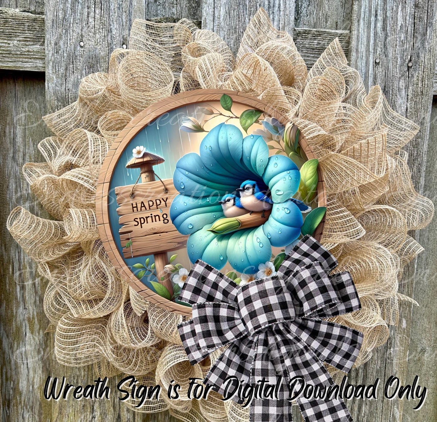 SPRING BABY BLUE Jays Floral