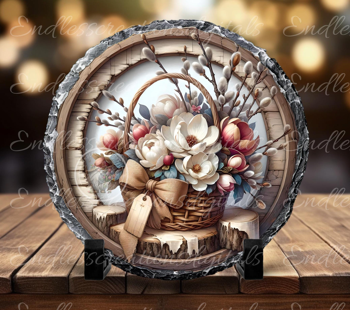 SPRING MAGNOLIA BASKET