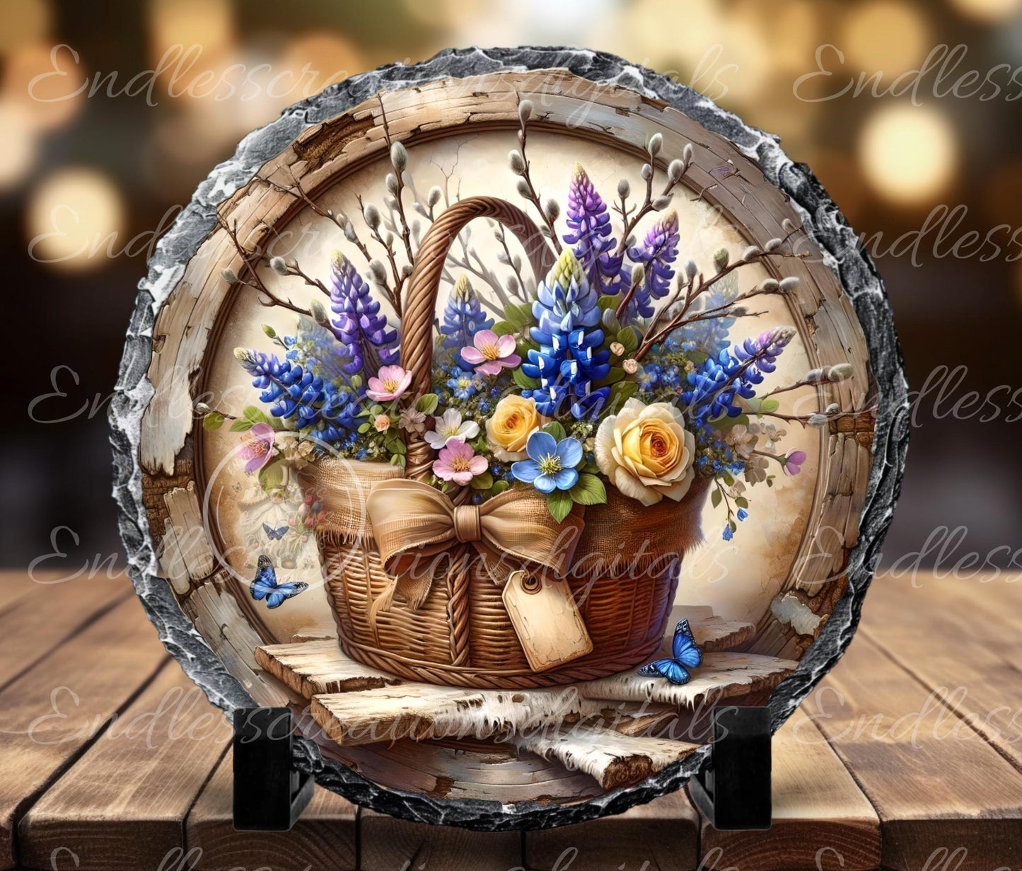 BLUEBONNETS YELLOW ROSE SPRING/SUMMER