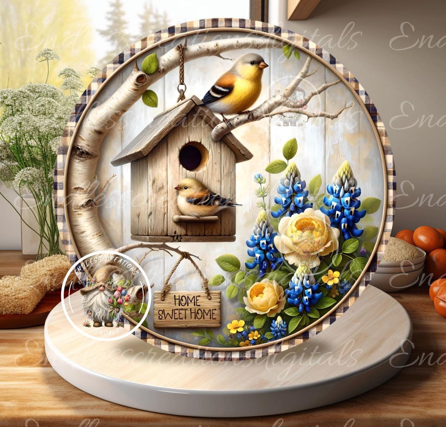 HOME SWEET HOME Finches Birdhouse