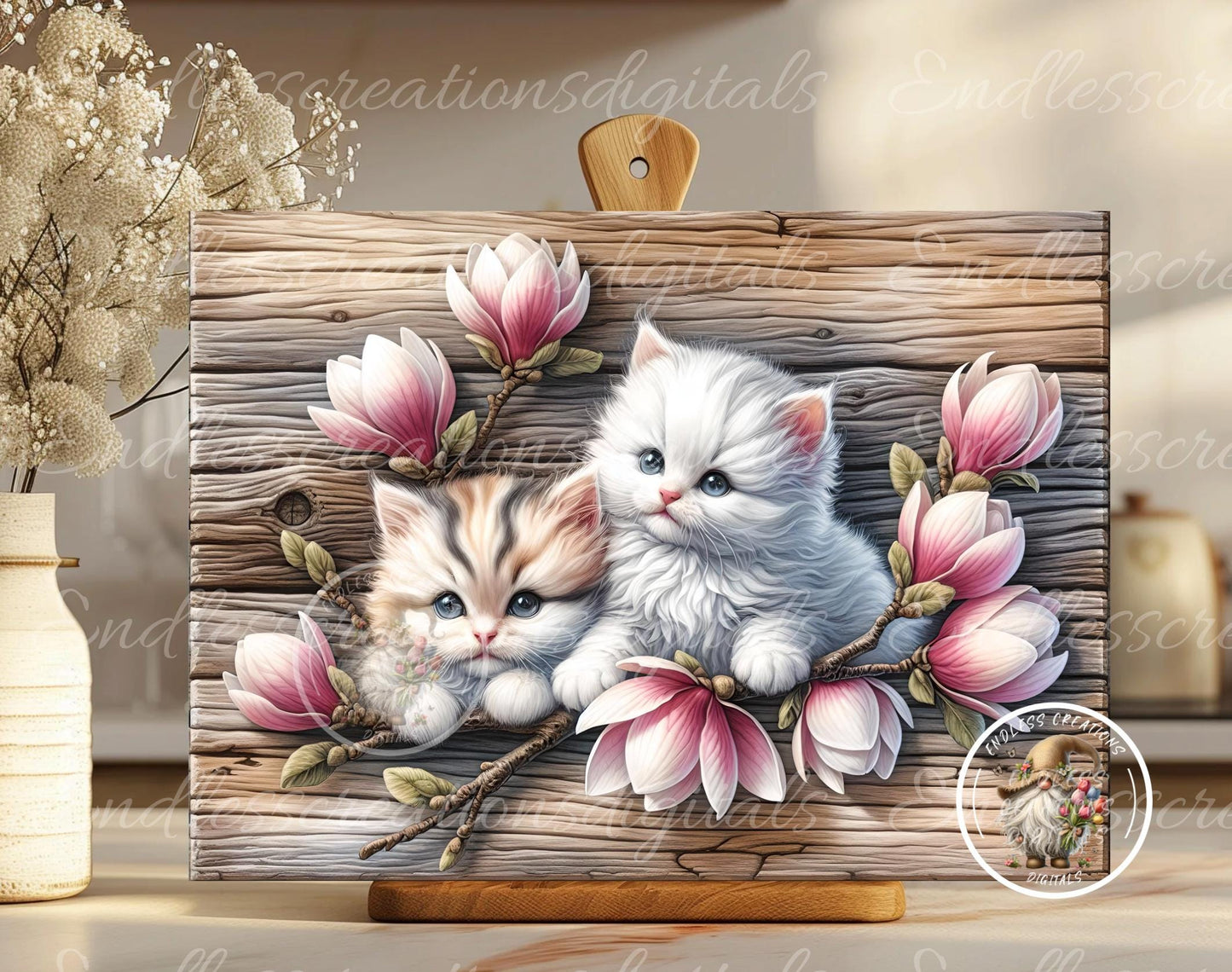 BABY RAG DOLL KITTENS MAGNOLIA RECTANGLE