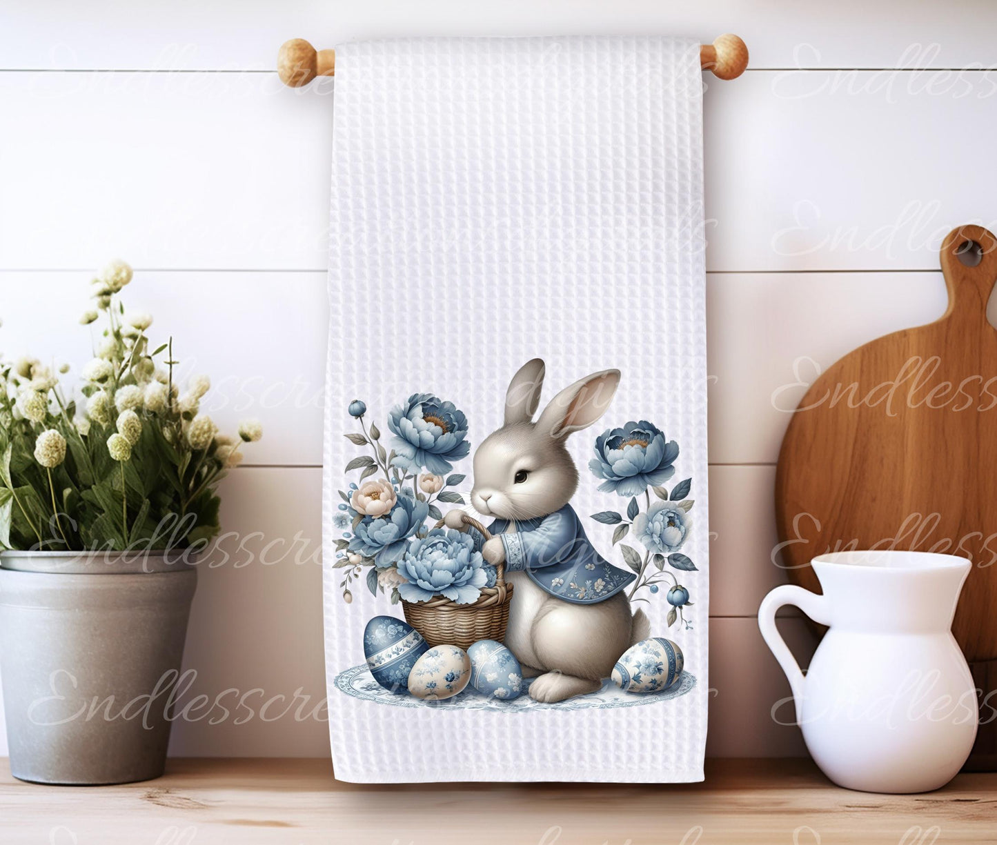 BLUE TOILE EASTER Rabbits