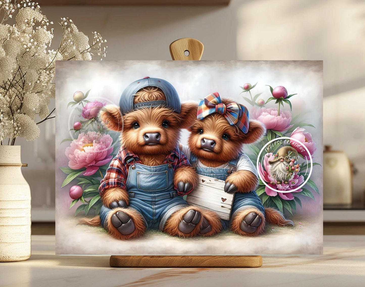 LOVE YOU MOMMY HIGHLAND COWS MOTHERS DAY