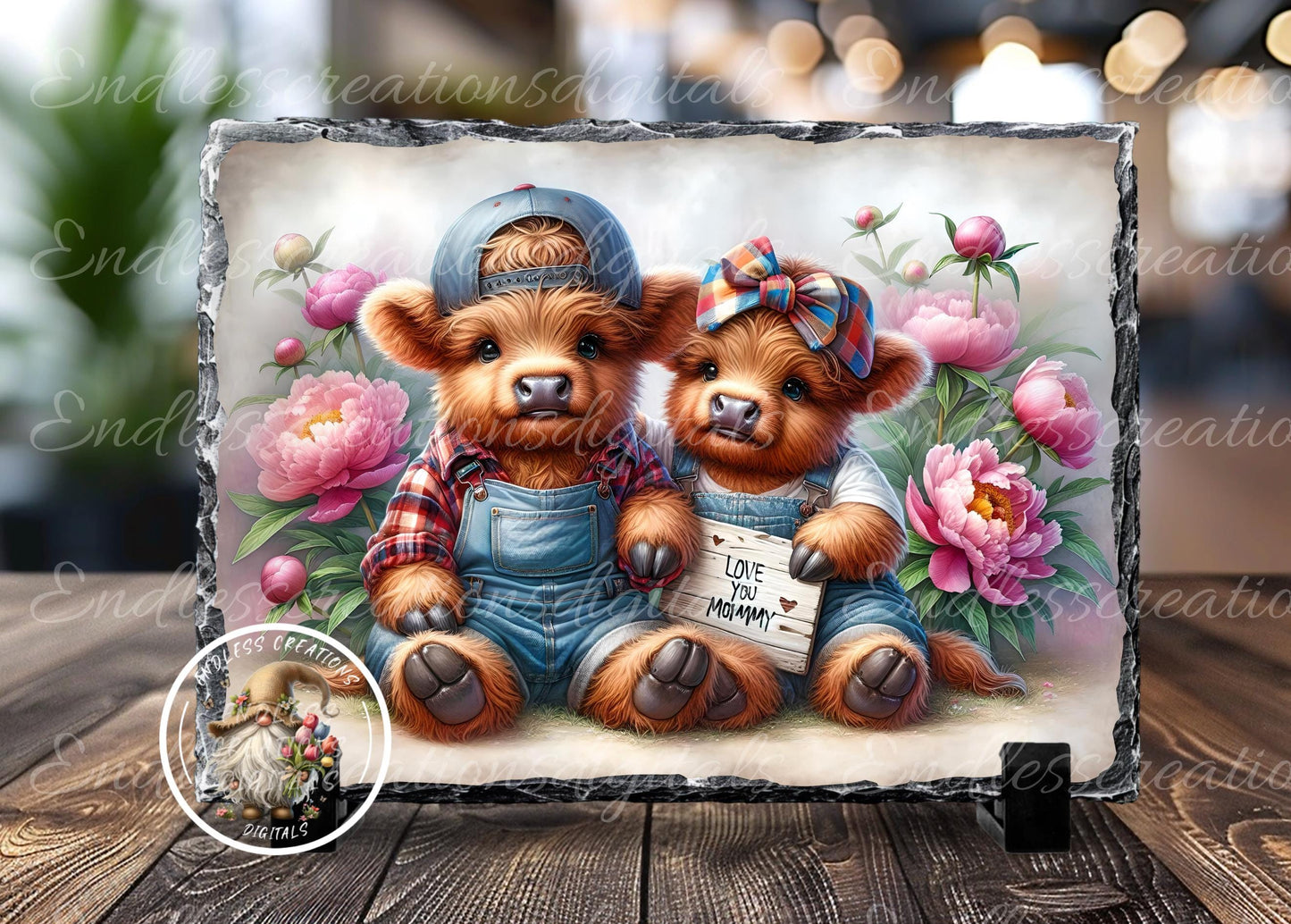 LOVE YOU MOMMY HIGHLAND COWS MOTHERS DAY