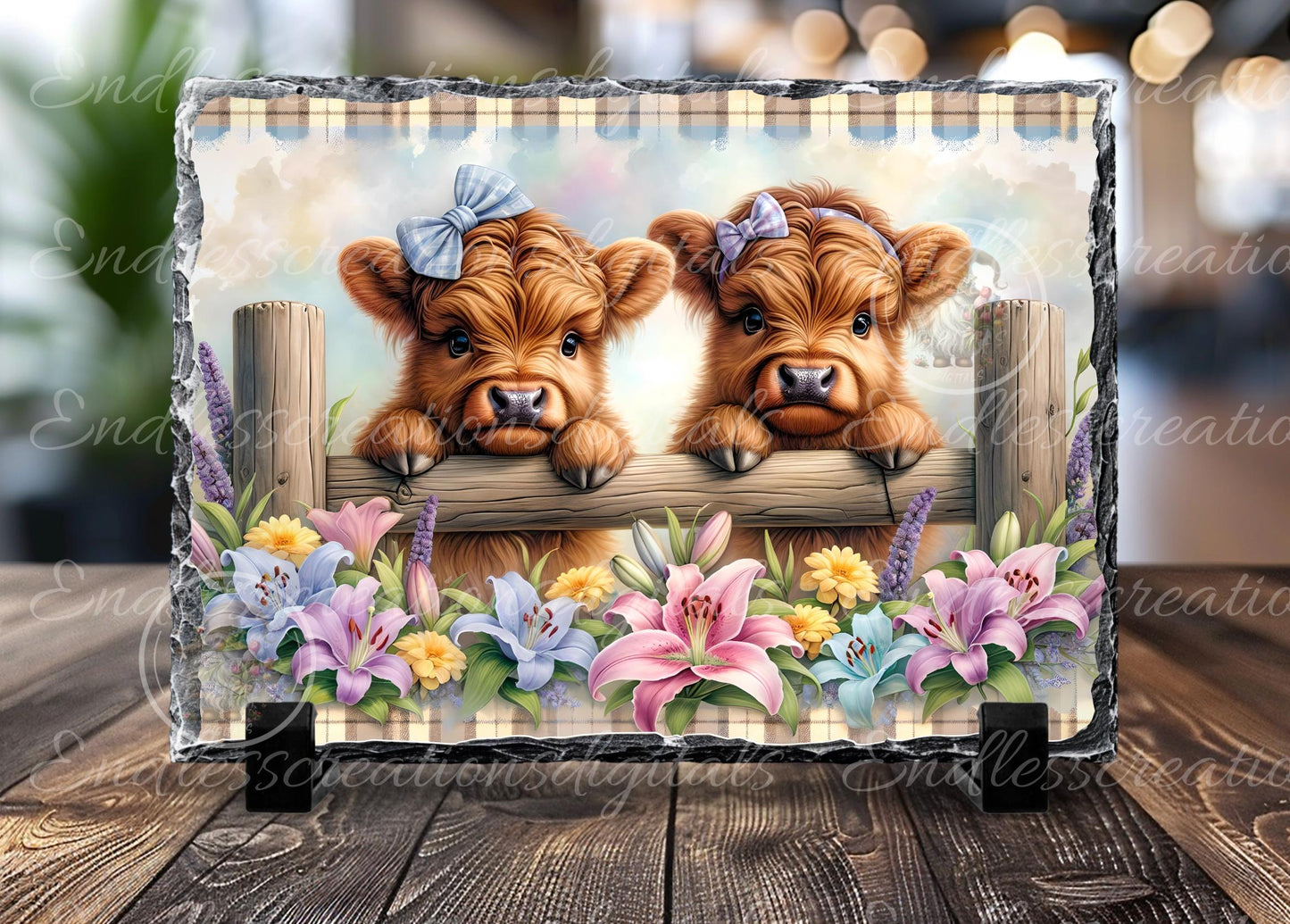 RECTANGLE BABY HIGHLANDS Floral Cutting Board