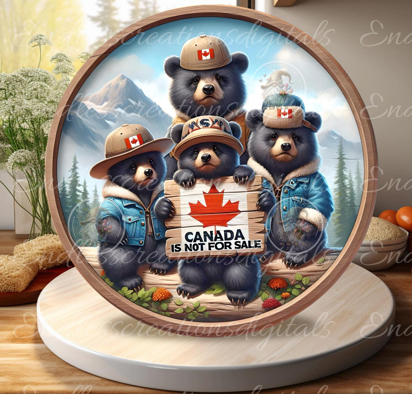 4 CANADA BEARS Not For Sale