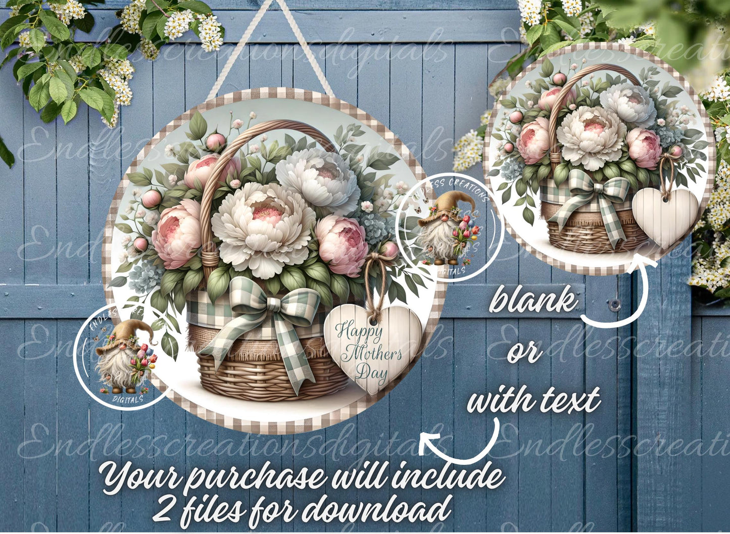 MOTHERS DAY ROUND Door Hanger