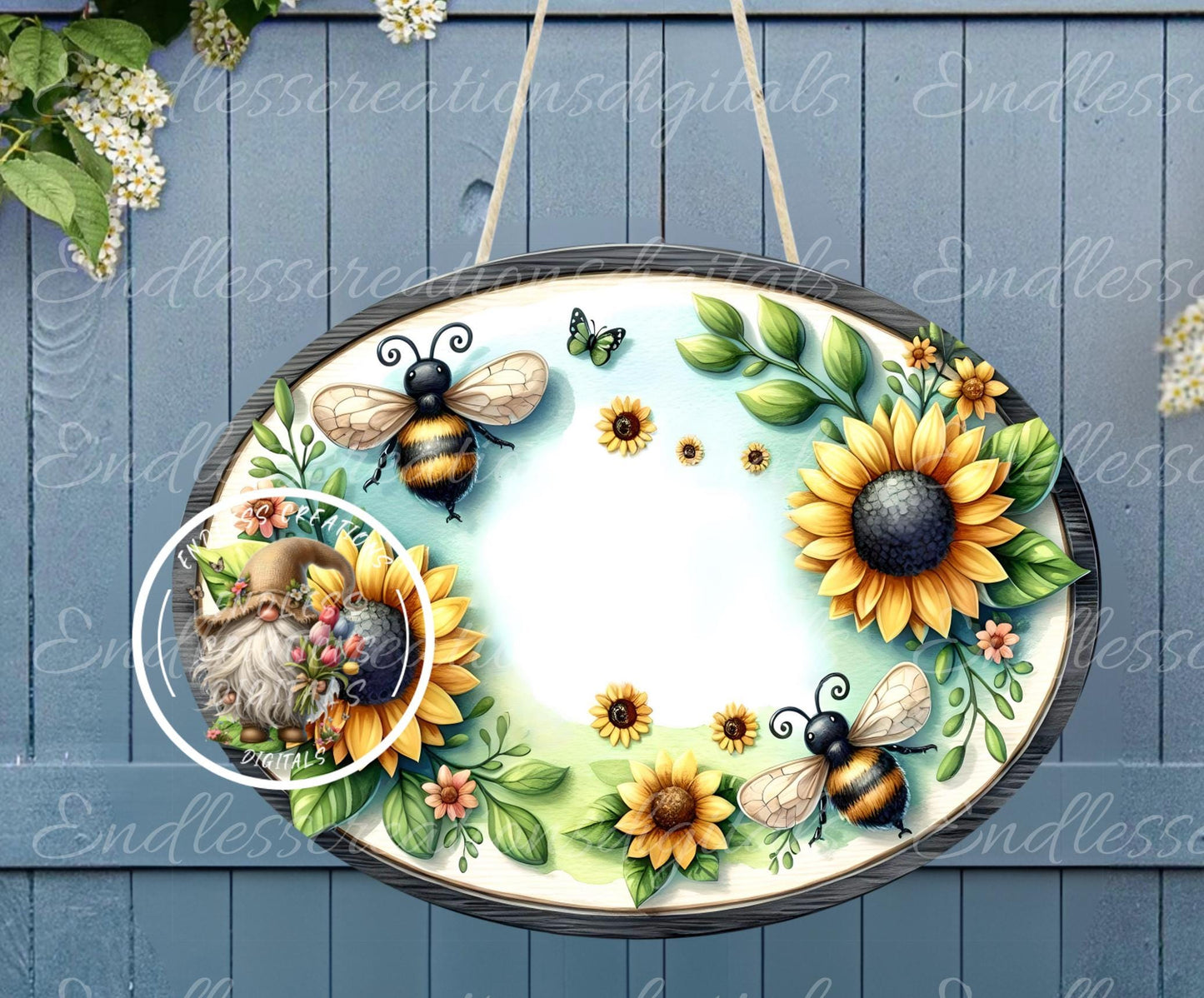 SUNFLOWER HELLO OVAL DIGITAL