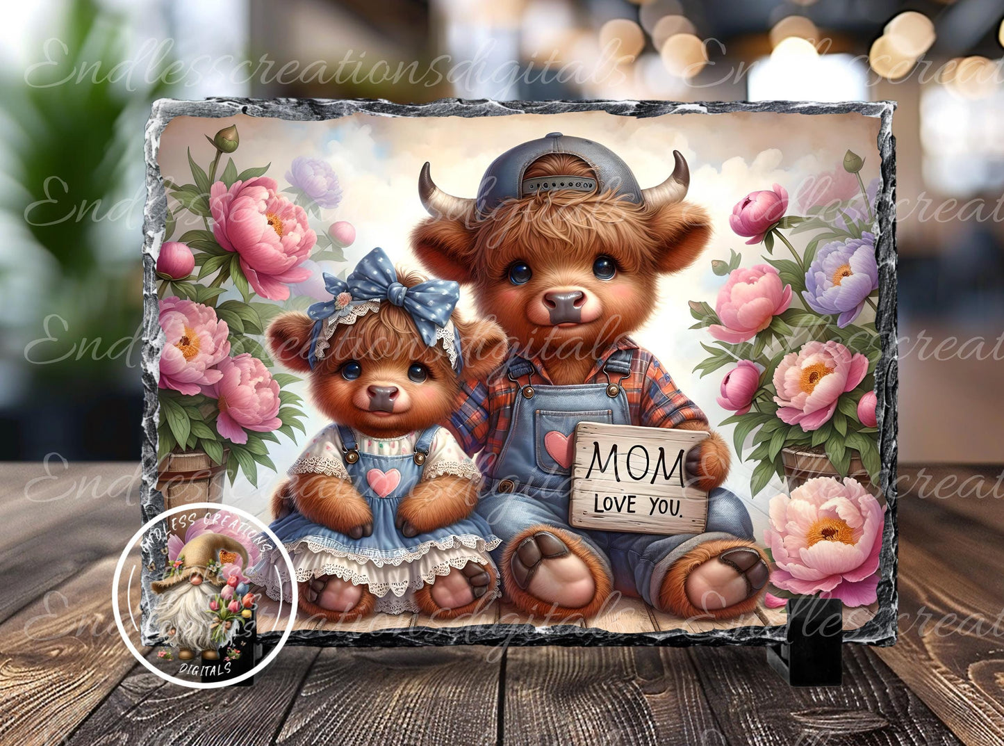 MOM LOVE YOU HIGHLAND COWS MOTHERS DAY