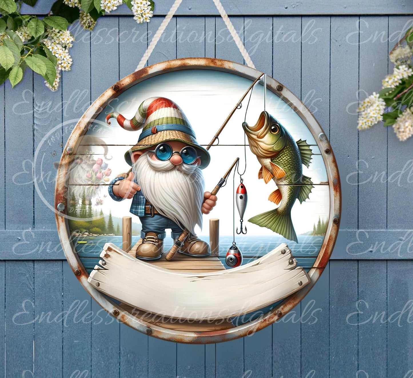 WELCOME SUMMER FISHING GNOME