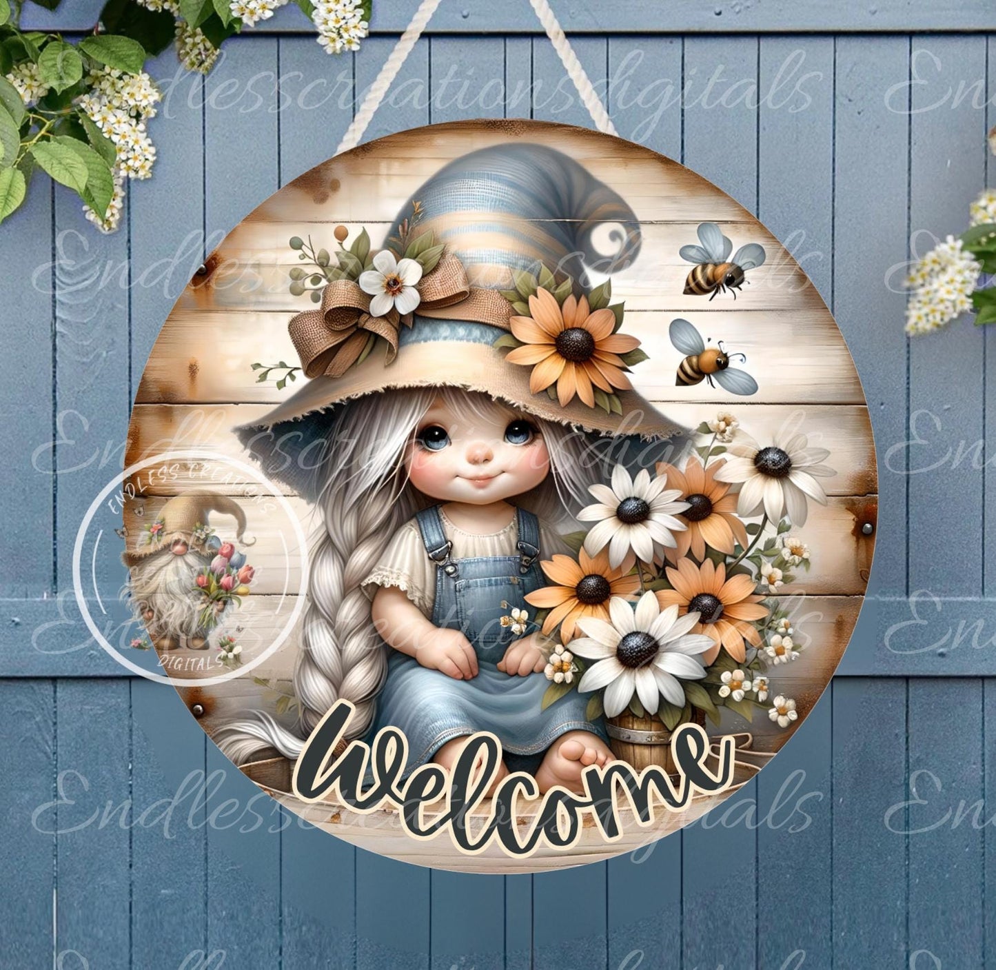 WELCOME SUMMER GIRL GNOME