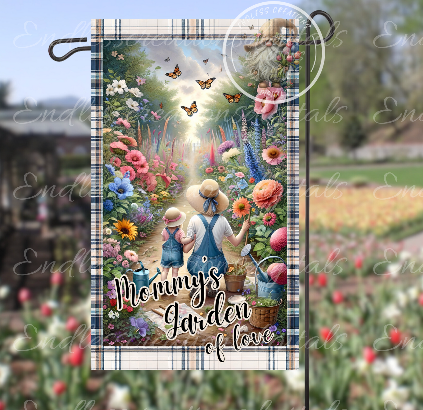 MOMMY'S GARDEN OF LOVE GARDEN FLAG