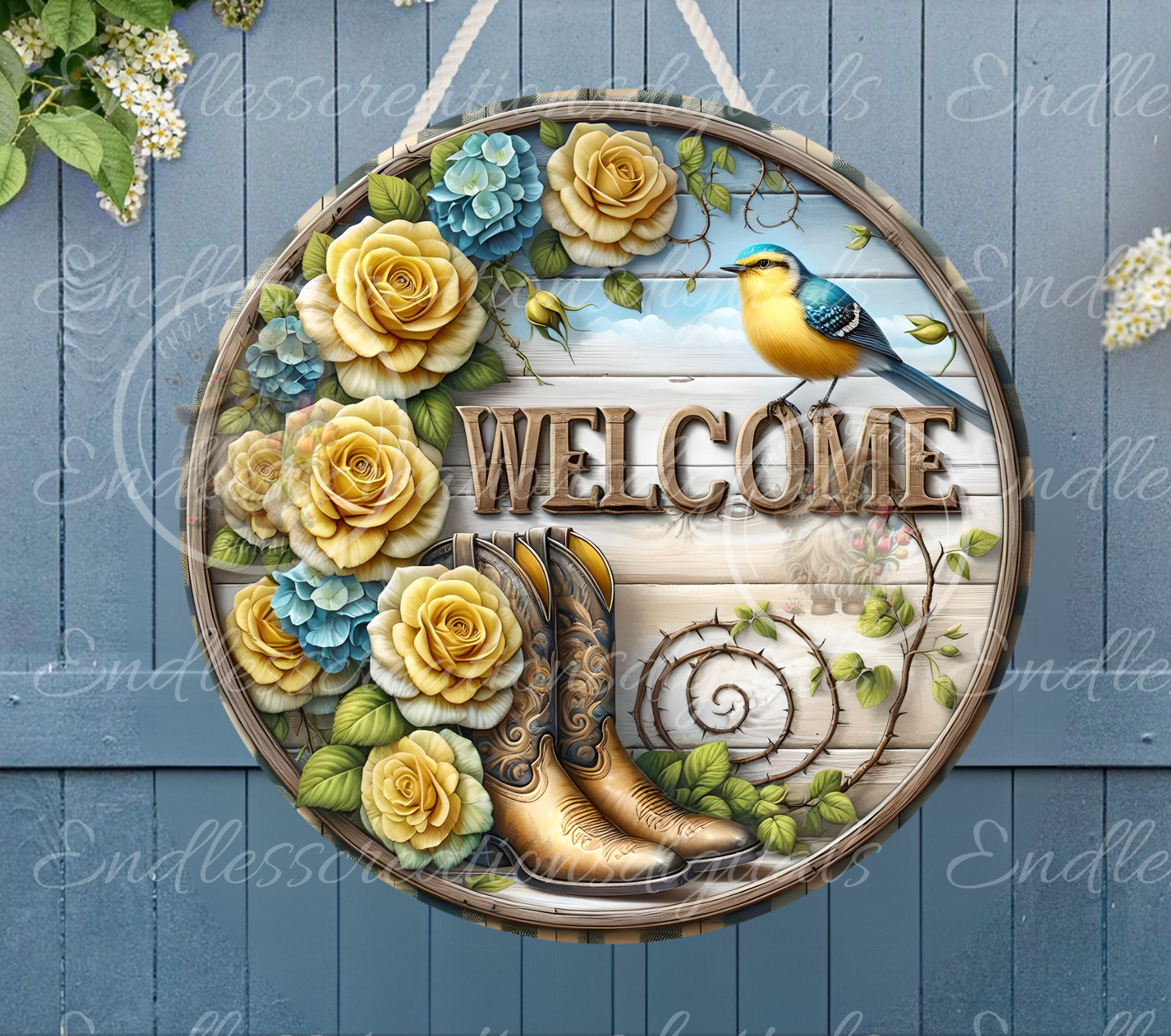 SUMMER FLORAL WELCOME ROUND