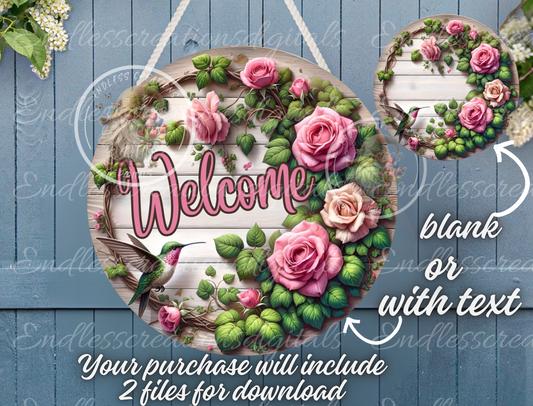 SUMMER WELCOME PINK ROSES