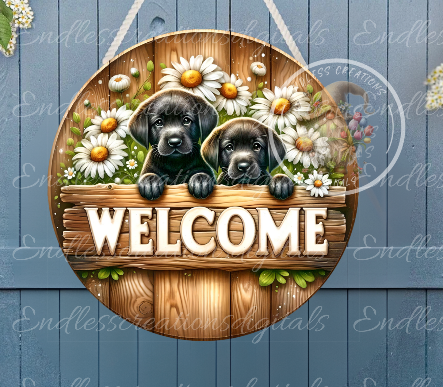 WELCOME SUMMER DASIES AND LAB PUPPIES