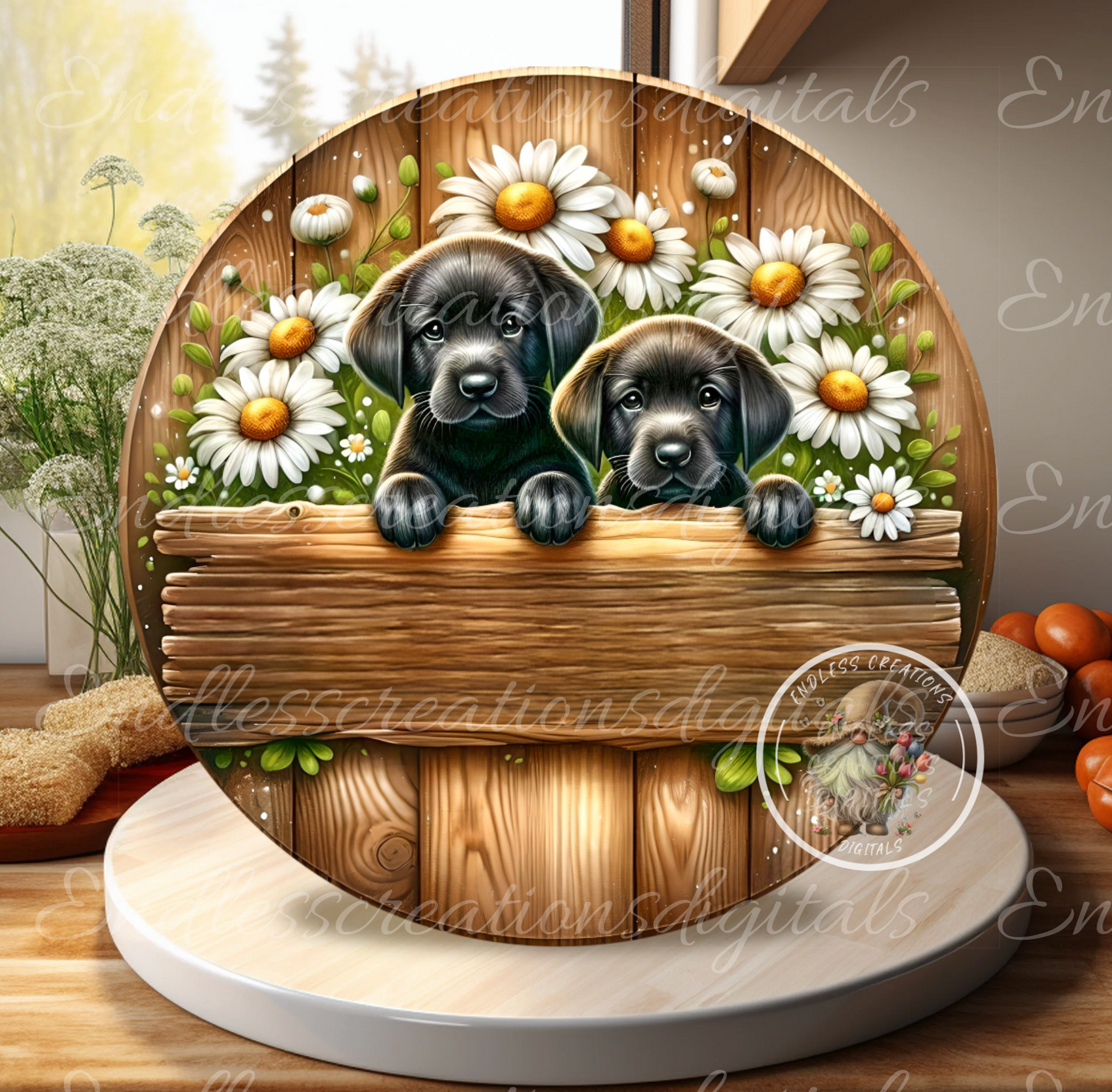 WELCOME SUMMER DASIES AND LAB PUPPIES