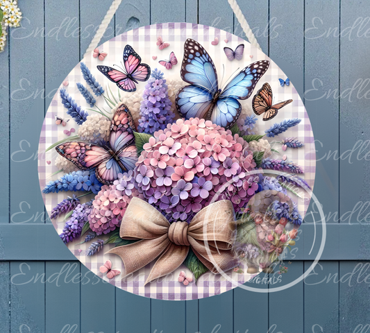 SUMMER HYDRANGEA BUTTERFLIES