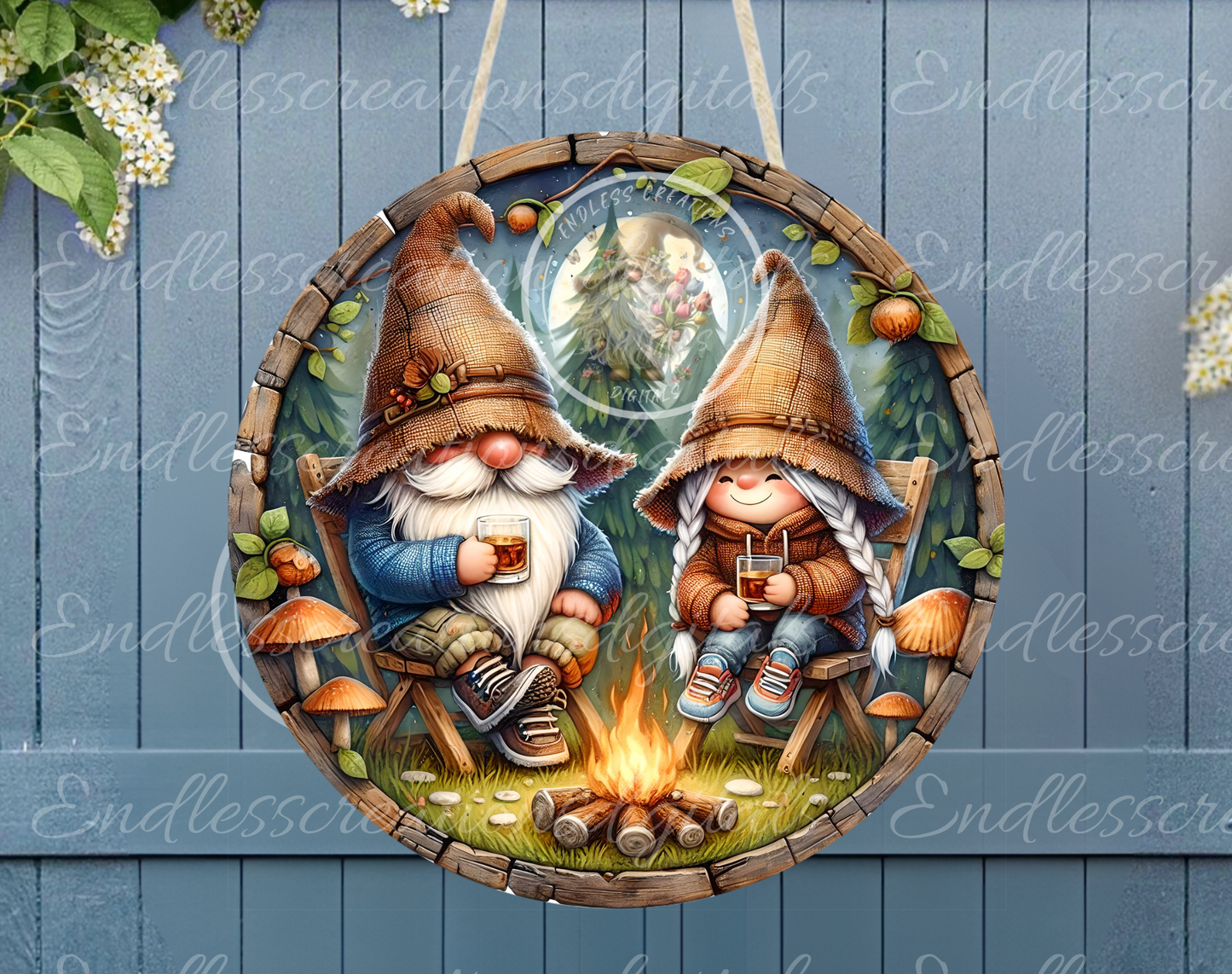 SUMMER CAMPING BOURBON GNOME COUPLE