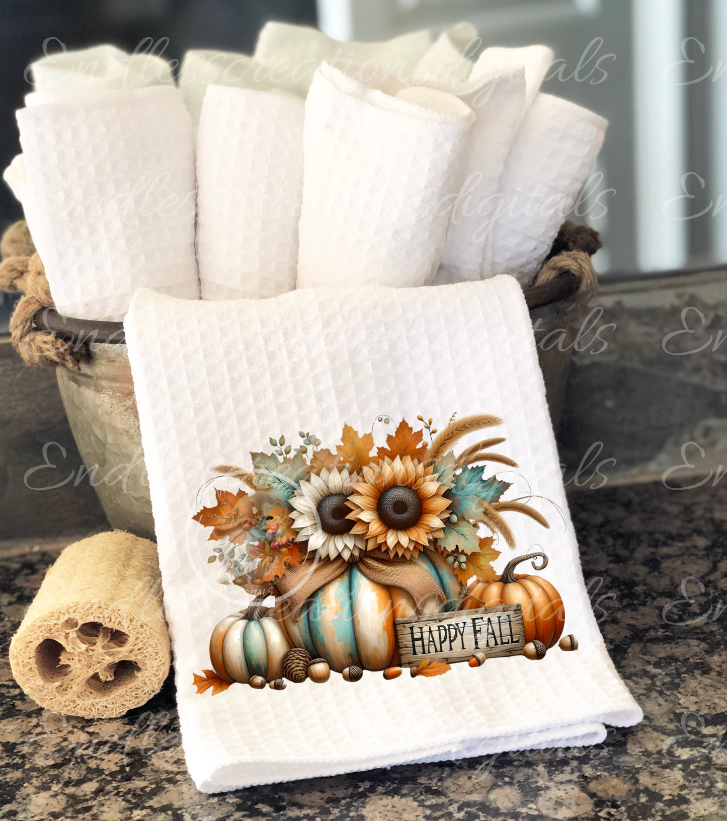 FALL FLORAL KITCHEN BUNDLE SET OF 5