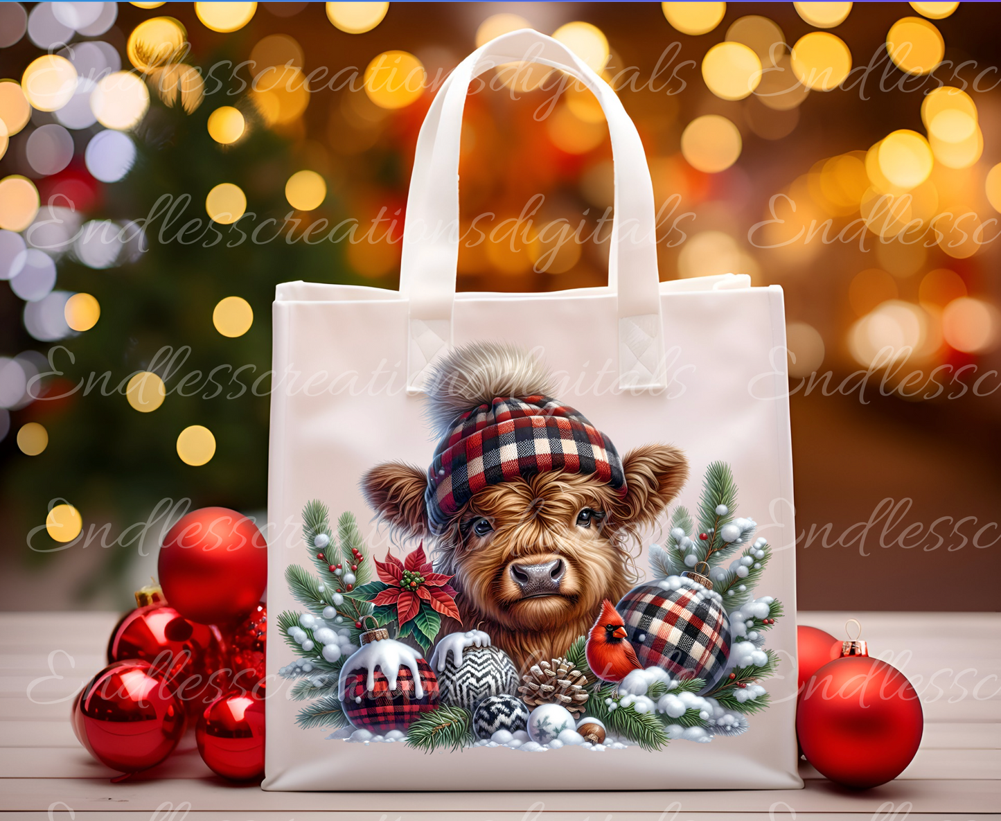 BUFFALO PLAID HIGHLAND COW WINTER BUNDLE