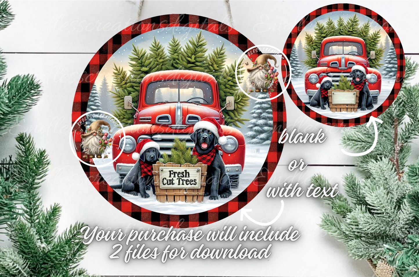 FRESH CUT TREES WINTER TRUCK
