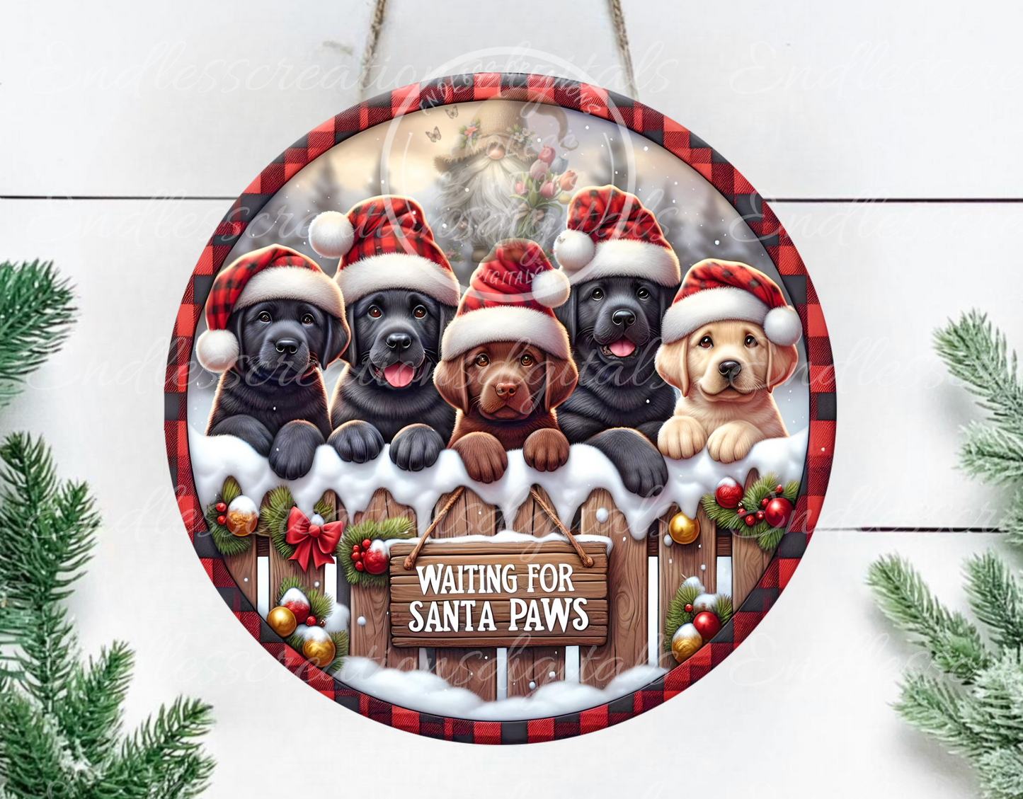 WAITING FOR SANTA PAWS CHRISTMAS
