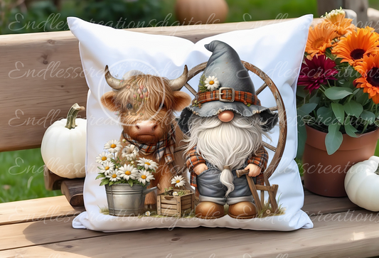 GNOME FARMER HIGHLAND COW TRANSPARENCIES BUNDLE