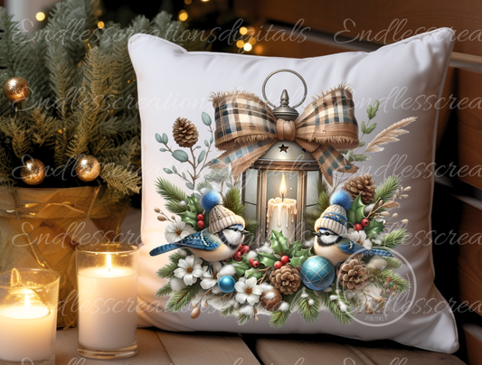 WINTER BIRDS LANTERN TRANSPARENCIES