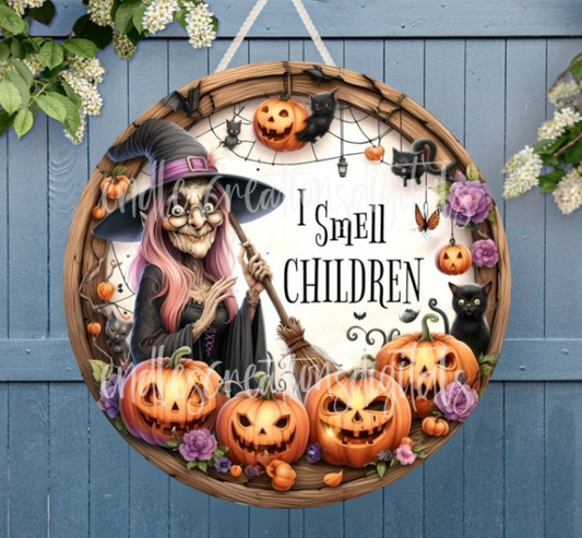 I SMELL CHILDREN 10" ALUMINUM PHYSICAL ROUND