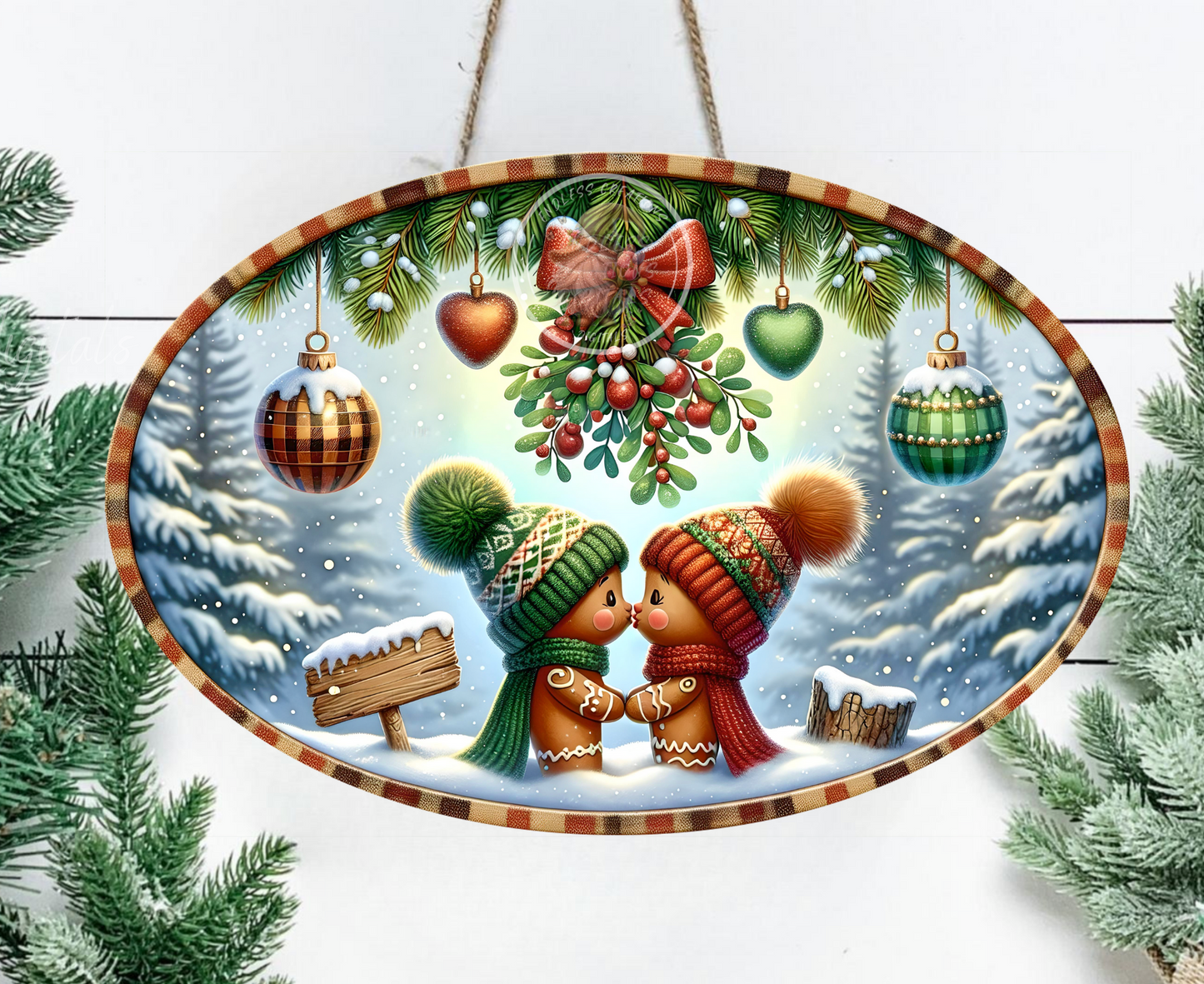 GINGERBREAD KISSING COUPLE BUNDLE