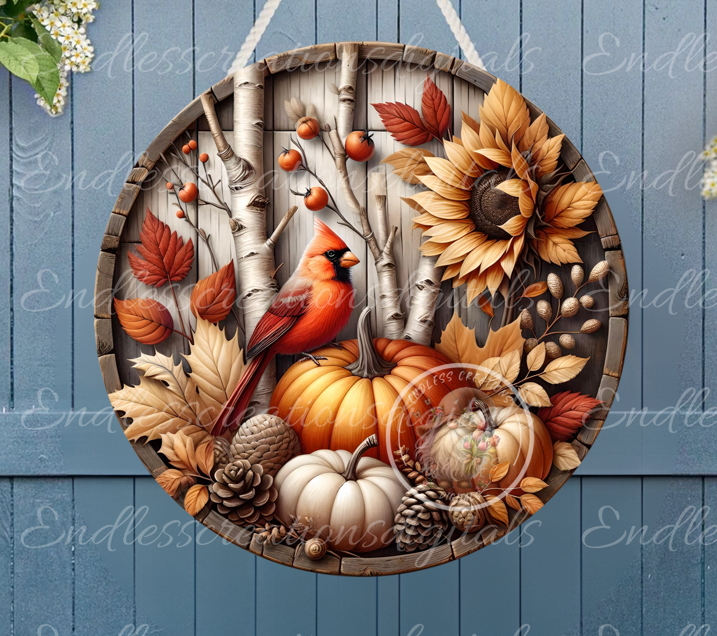 FALL CARDINAL CLOCK DESIGN