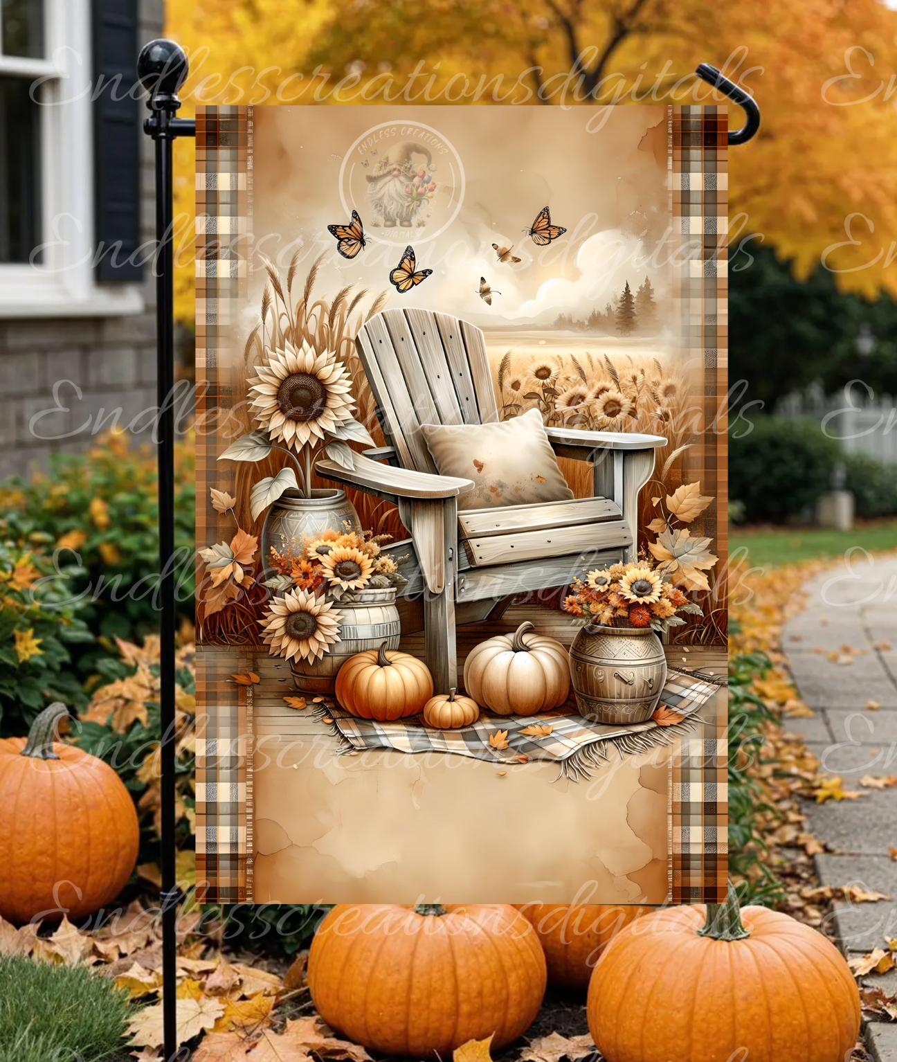 FALL WELCOME GARDEN FLAG