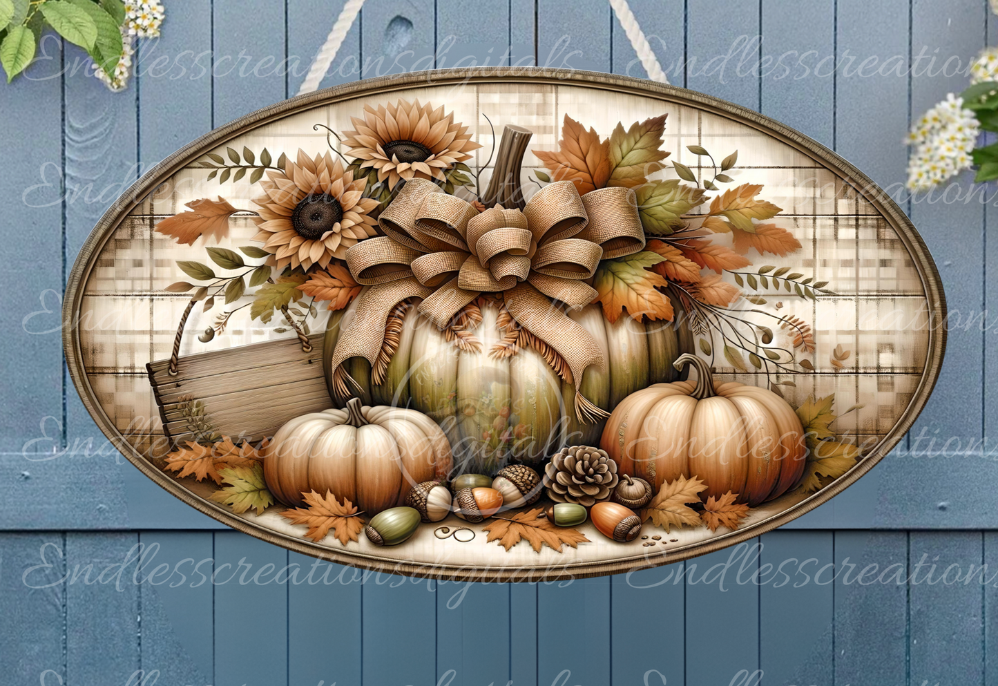 SIMPLY BLESSED FALL OVAL DIGITAL