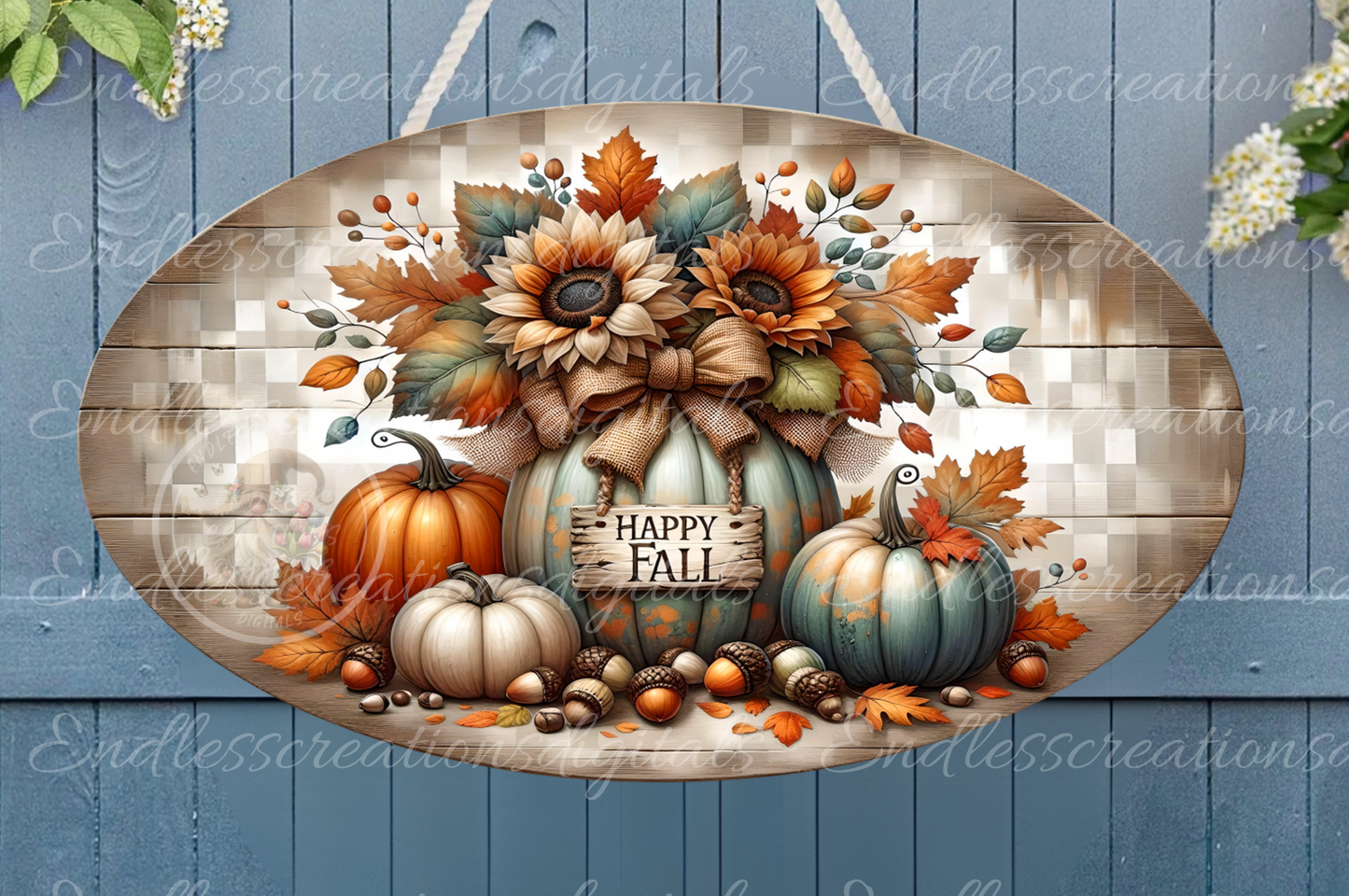 HAPPY FALL OVAL DIGITAL