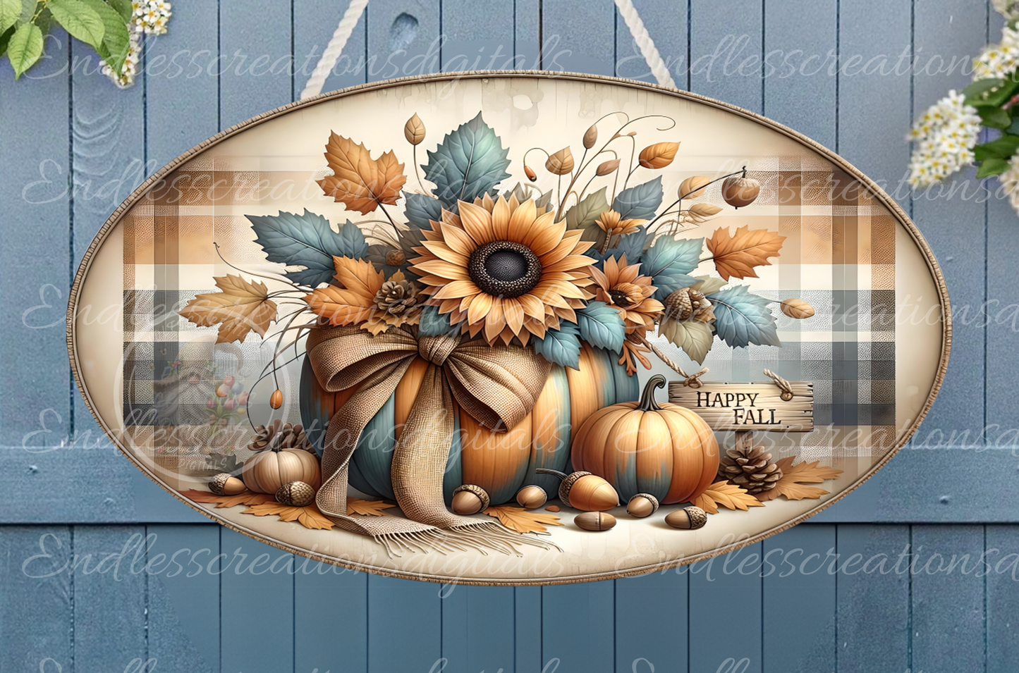 HAPPY FALL OVAL DIGITAL