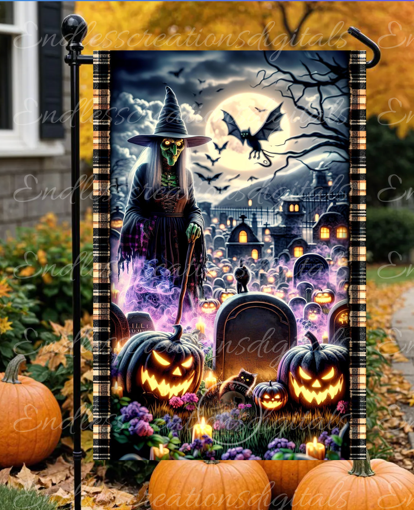 I SMELL CHILDREN HALLOWEEN FALL GARDEN FLAG