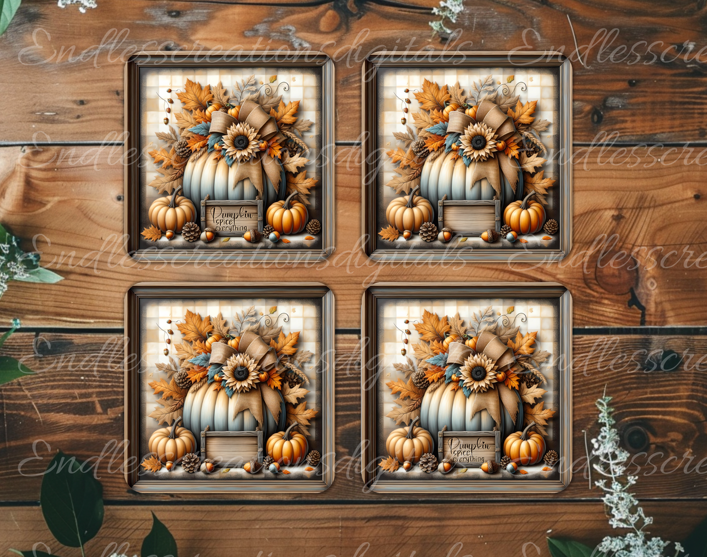 SQUARE FALL PUMPKIN SPICE