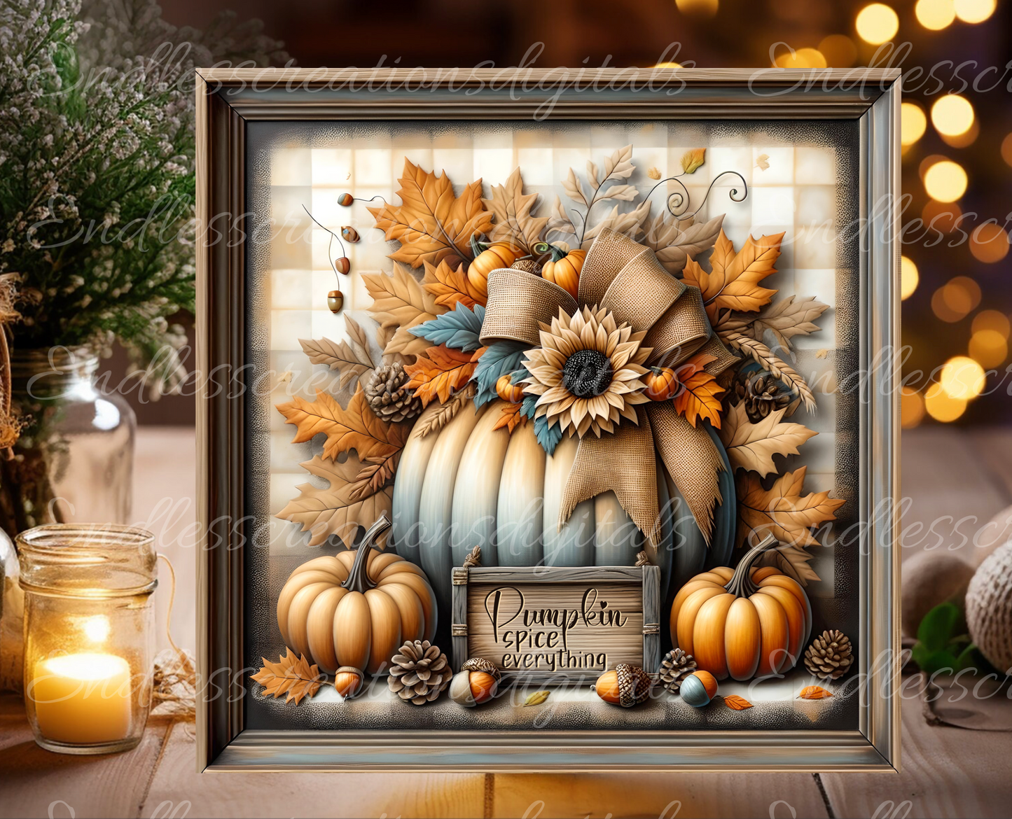 SQUARE FALL PUMPKIN SPICE