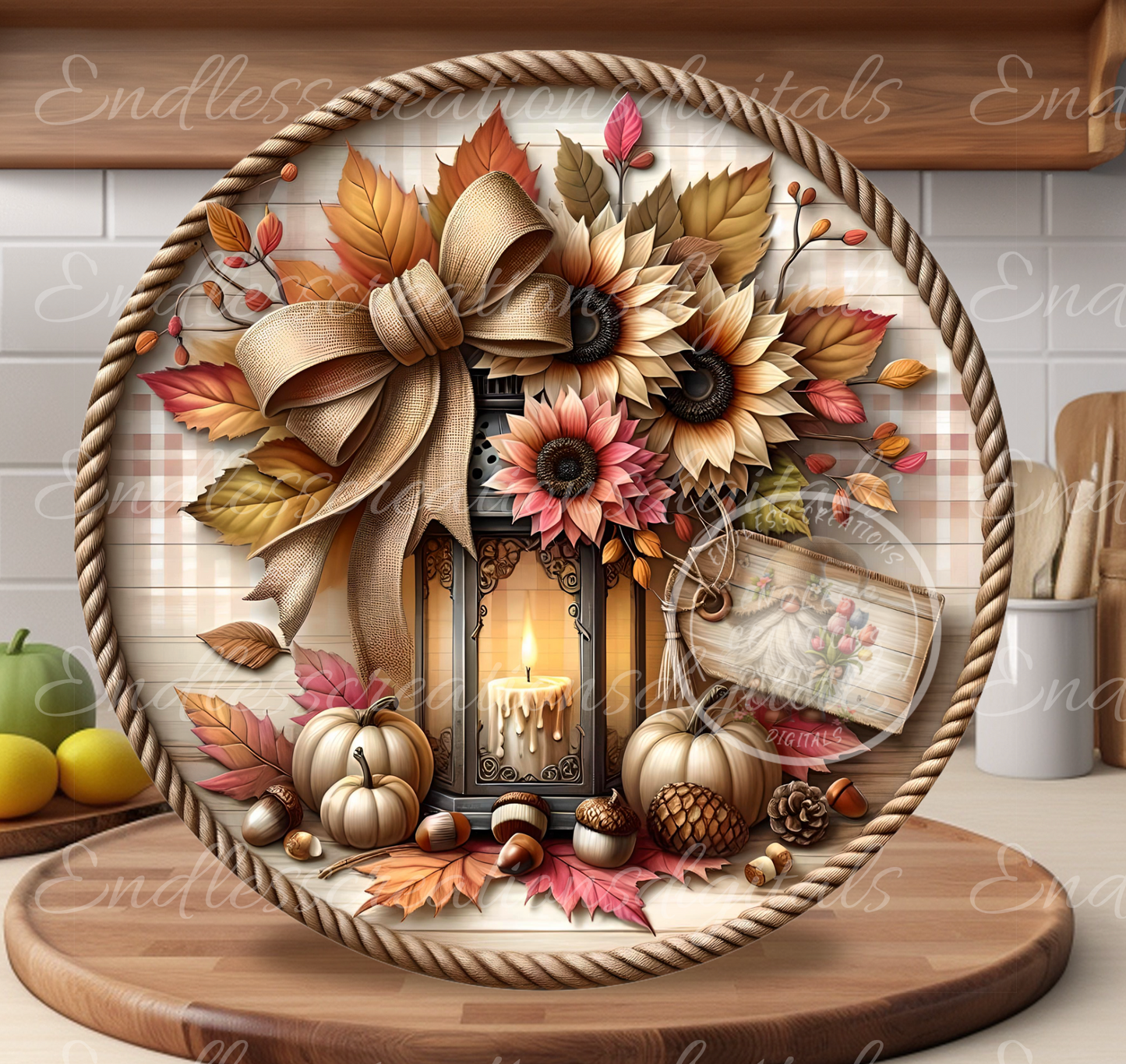 SIMPLY BLESSED FALL LANTERN