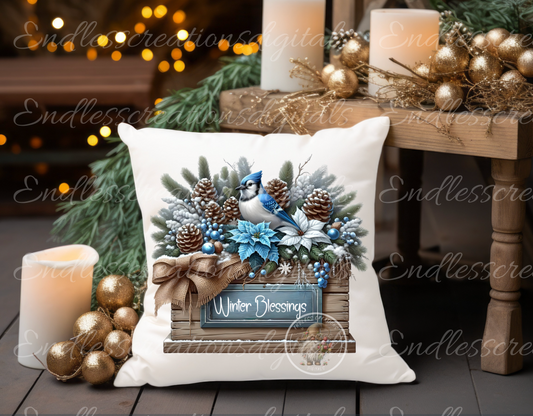 FARMHOUSE WINTER PLANTERS WITH TEXT TRANSPARENCIES