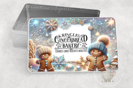 GINGERBREAD RECTANGLE TIN BUNDLE