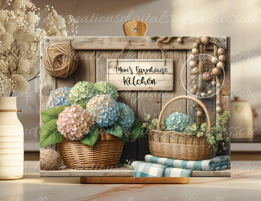 FARMHOUSE KITCHEN HYDRANGEAS