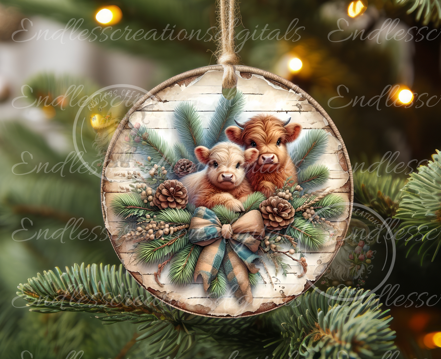 WINTER BABY HIGHLANDS CLOCK DESIGN