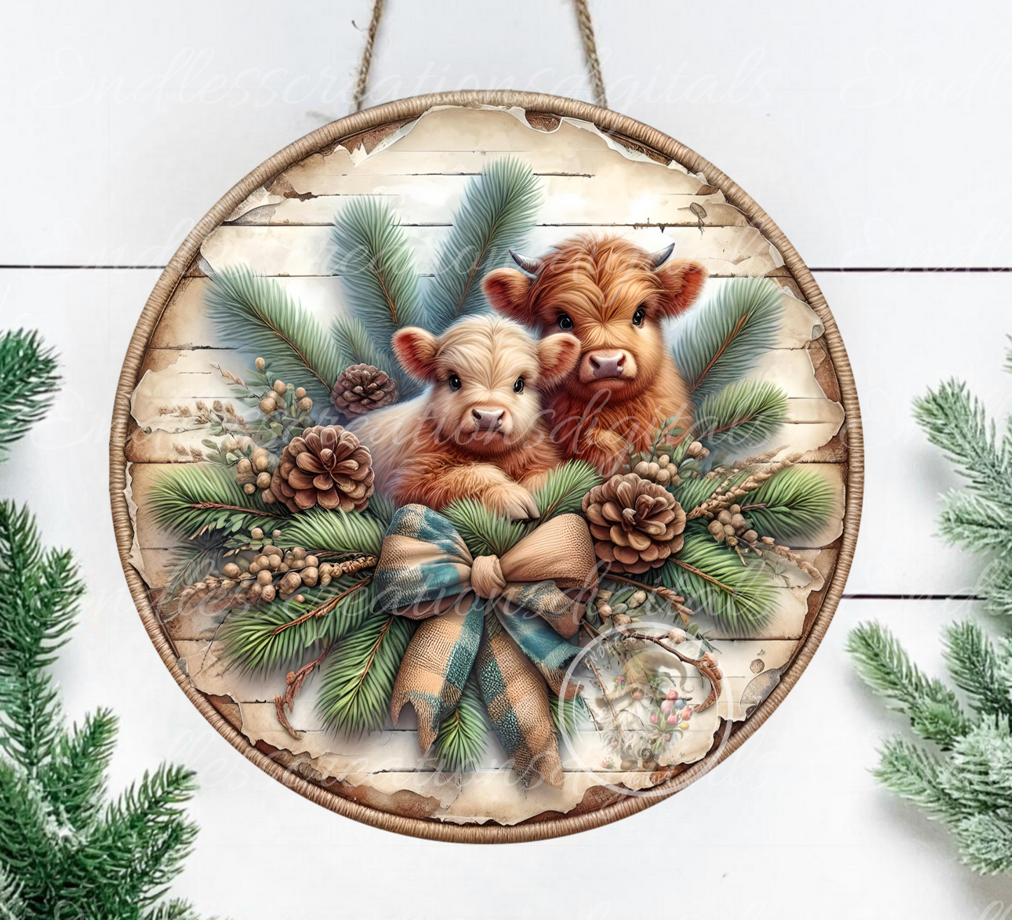 WINTER BABY HIGHLANDS CLOCK DESIGN