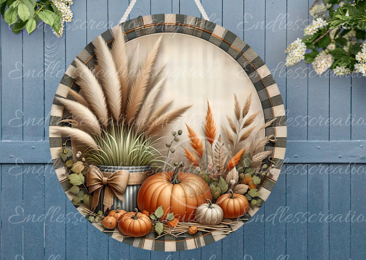 SIMPLY BLESSED FALL CLOCK DESIGN