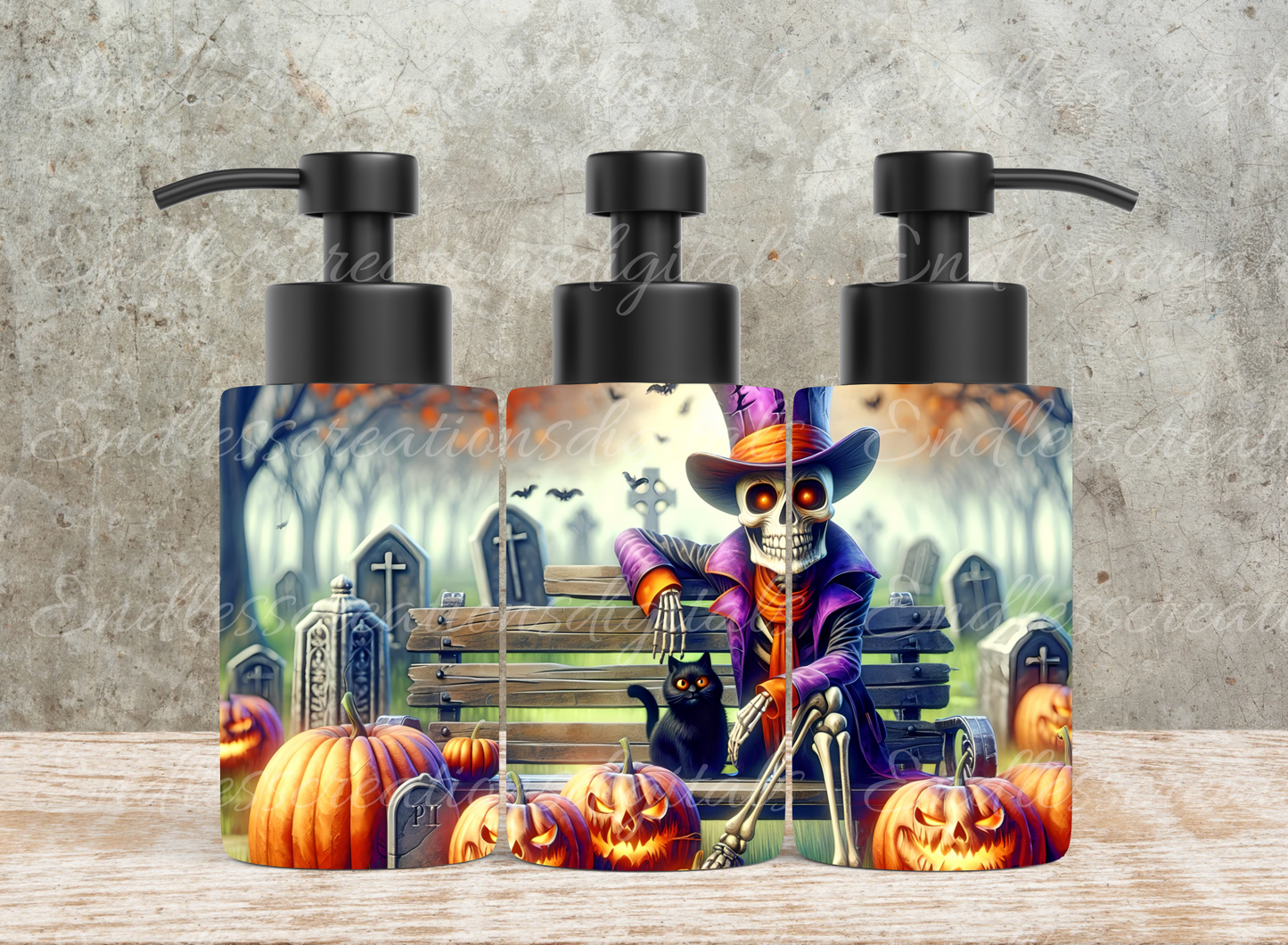 FALL HALLOWEEN SKELETON RECTANGLE