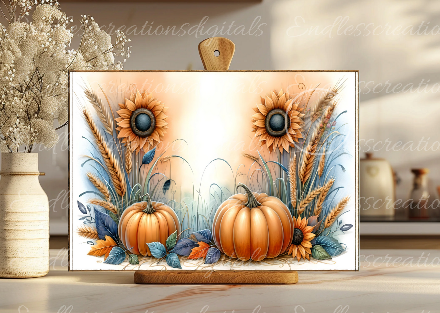 SIMPLY BLESSED FALL RECTANGLE/TIN