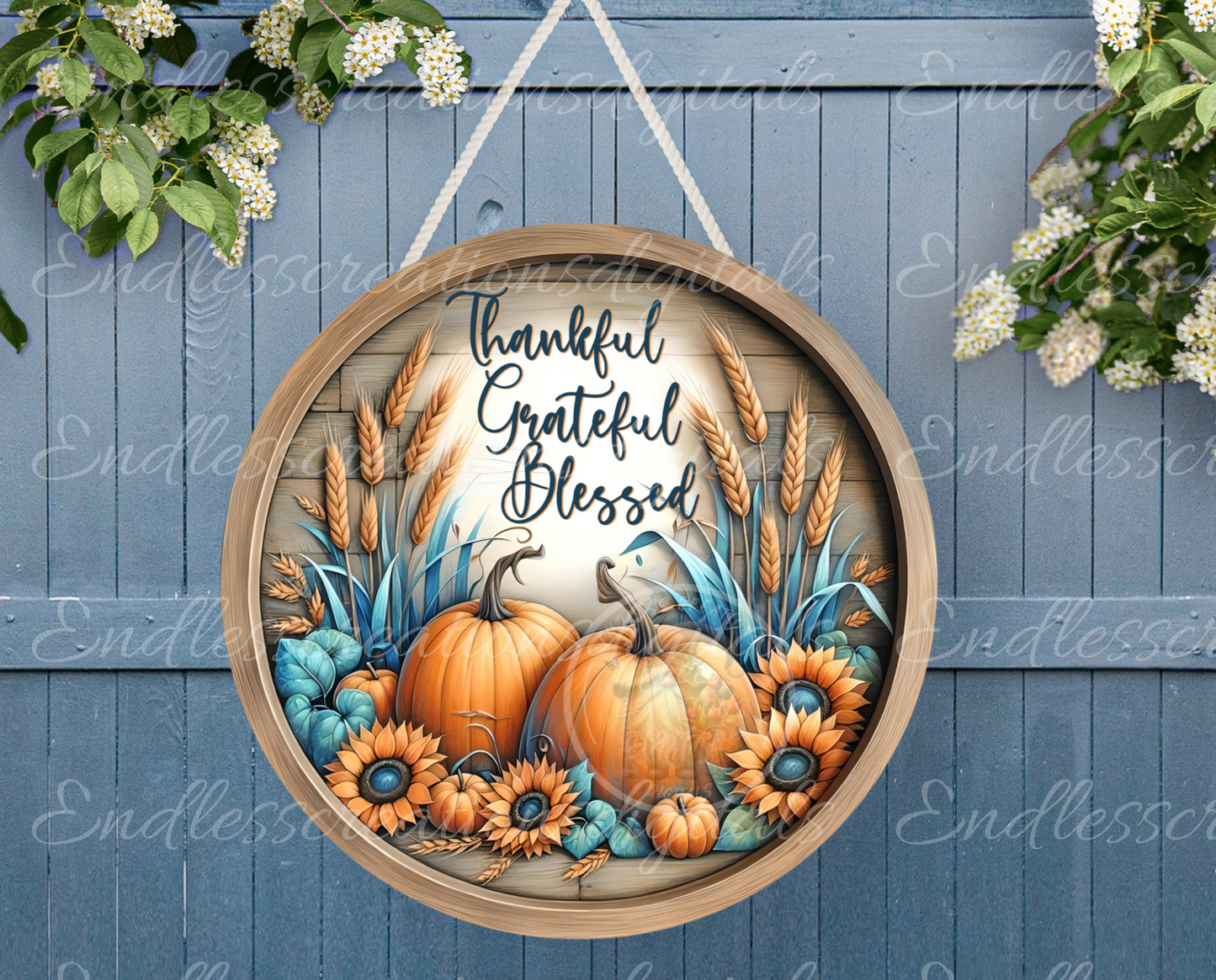 THANKFUL FALL CLOCK DESIGN