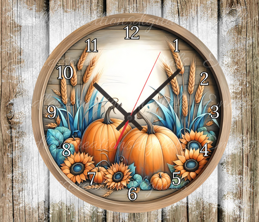 THANKFUL FALL CLOCK DESIGN