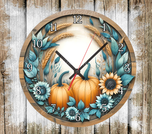 FALL FAMILY GATHERS HERE CLOCK DESIGN